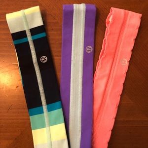 3 Lululemon Headbands GREAT Condition